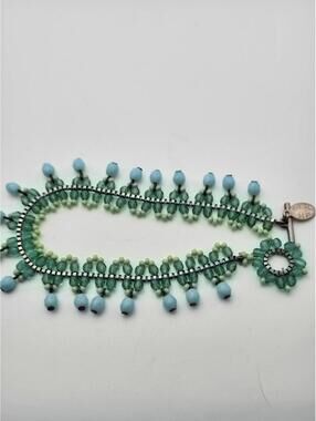 Miguel Ases Beaded Fringe Bracelet-Glass Beads